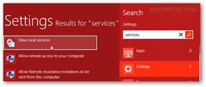 los servicios de Windows 8 encajan