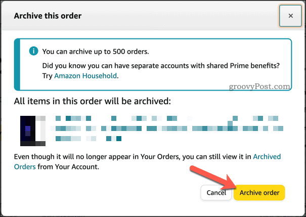 Confirmación del archivo de pedidos en Amazon