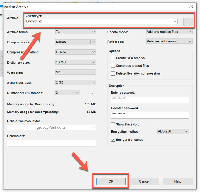 Crear un archivo 7zip en Windows 10