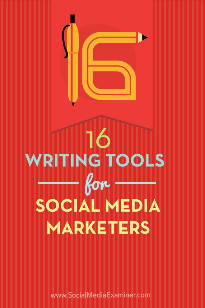 herramientas de redacción para especialistas en marketing de redes sociales