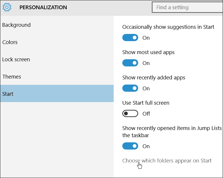 Personalización de Windows 10