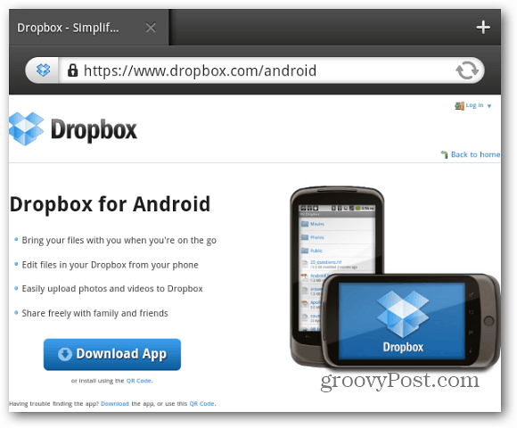 Dropbox para Android