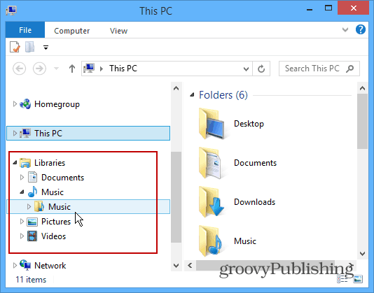 Consejo de Windows 8.1: Recuperar bibliotecas en el Explorador de archivos