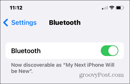 cambiar el nombre del bluetooth en el iPhone