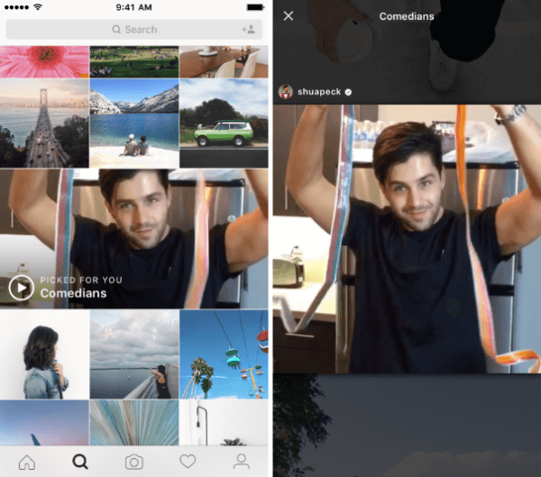 Instagram explorar canales de interés