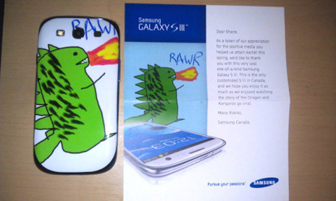 imagen sorpresa de Samsung