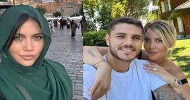 ¡Las poses del hijab de Wanda Nara frente a Hagia Sophia se convirtieron en un tema candente!