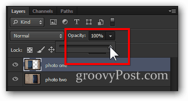 opacidad retorno 100 por ciento de la imagen de Photoshop paso final