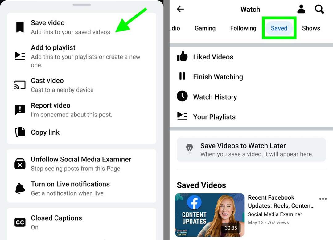 cómo-guardar-contenido-orgánico-facebook-video-posts-swipe-file-example