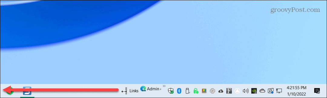 Cómo centrar la barra de tareas de Windows 10