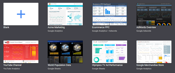 Google Data Studio le permite crear paneles visuales.