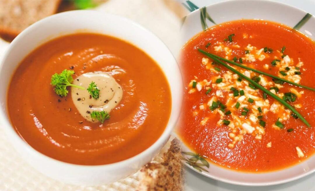 ¿Cómo hacer sopa de pimiento rojo? La receta de sopa de pimiento rojo más fácil.