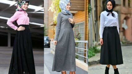 ¿Cómo hacer una combinación de falda hijab?