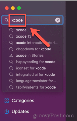 tienda de aplicaciones busque xcode