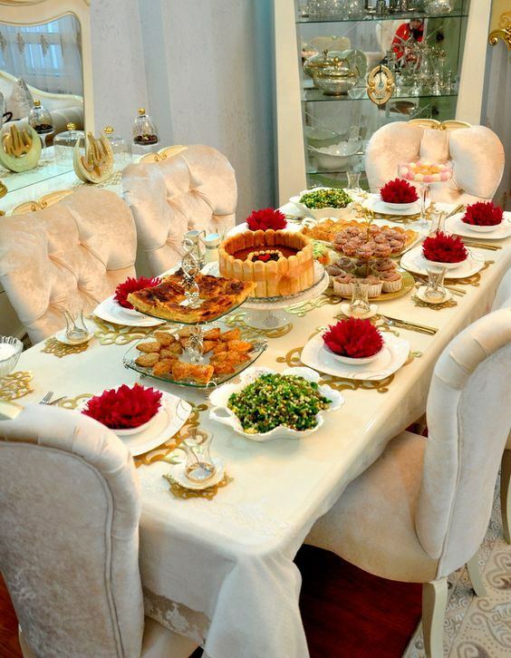 Sugerencias de decoración de mesas Iftar