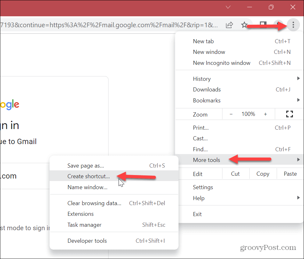 Agregar Gmail a la barra de tareas de Windows 11