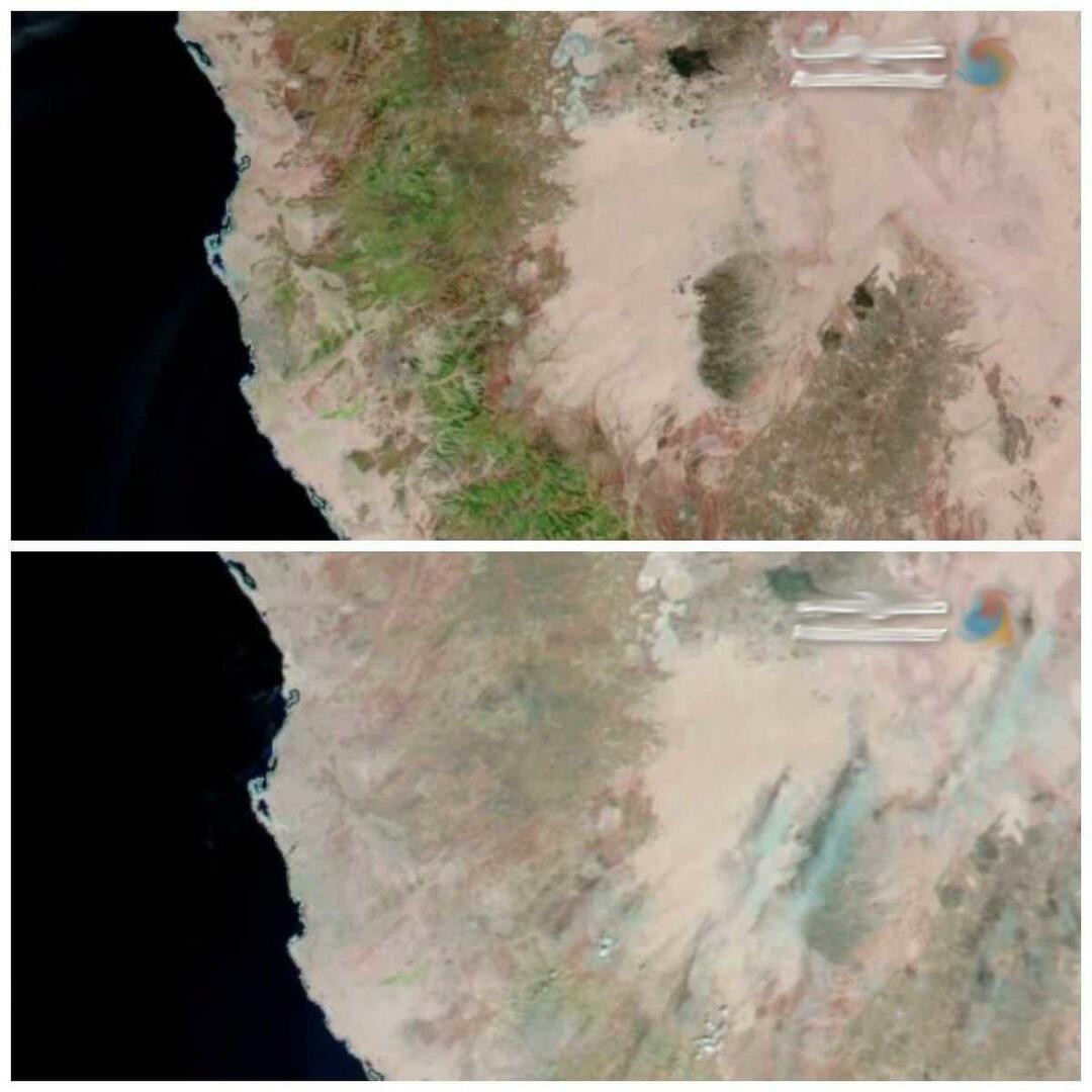 El estado final de La Meca se refleja en imágenes de satélite