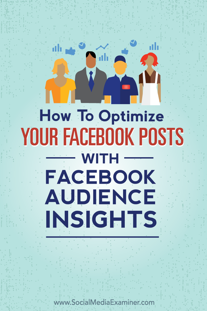 cómo optimizar las publicaciones de Facebook con información sobre la audiencia