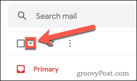 Botón Seleccionar todas las opciones adicionales de correo electrónico de Gmail