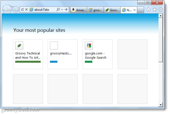 captura de pantalla del candidato de lanzamiento de Internet Explorer 9