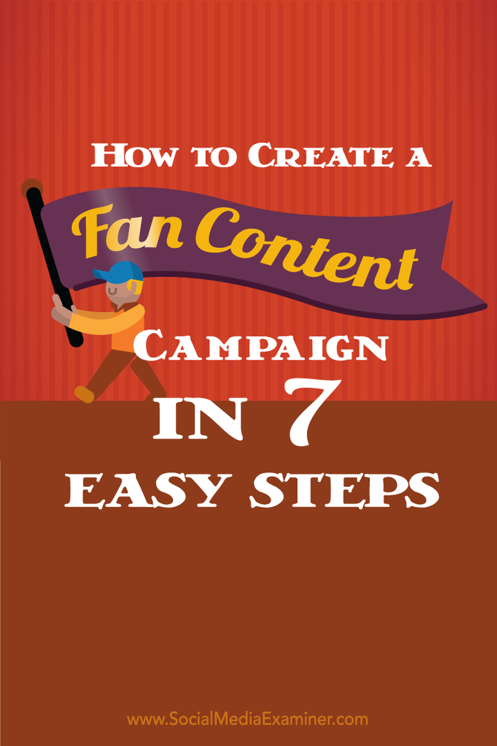 cómo crear una campaña de contenido para fans