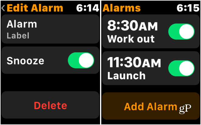 Eliminar alarma Apple Watch