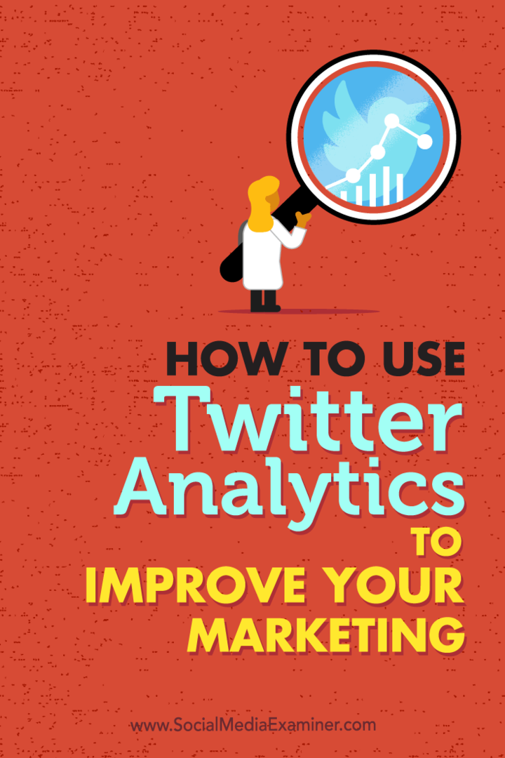 Cómo utilizar Twitter Analytics para mejorar su marketing: examinador de redes sociales