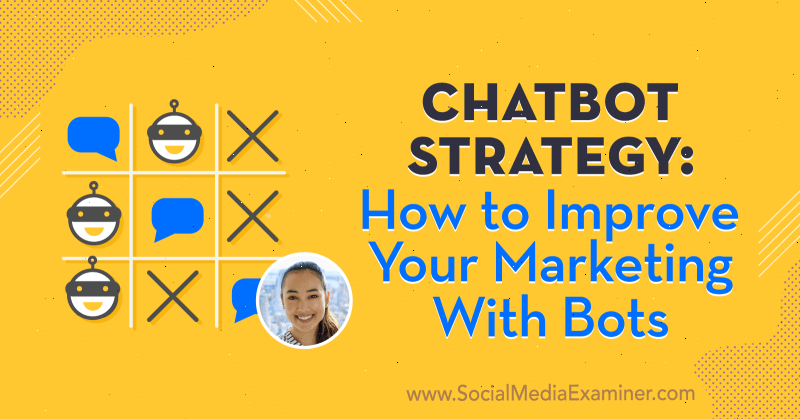 Estrategia de chatbot: cómo mejorar su marketing con bots con información de Natasha Takahashi en el podcast de marketing en redes sociales.