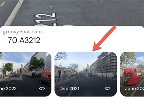 Seleccionar imágenes antiguas de Street View en Google Maps