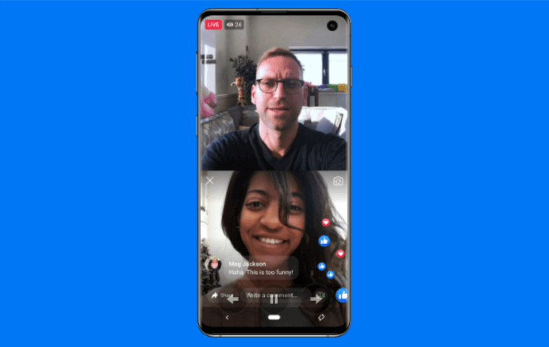 Facebook está recuperando Live With, que permite a los administradores de la página o propietarios de perfiles seleccionar un invitado para transmitir en vivo con ellos durante una transmisión móvil.