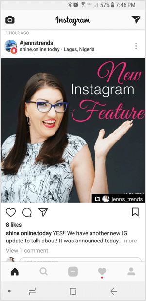 Instagram sigue hashtag de marca