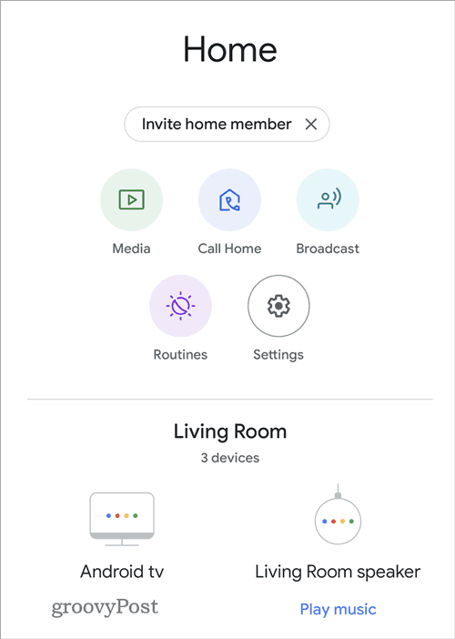 Ecualizador de sonido de Google Home