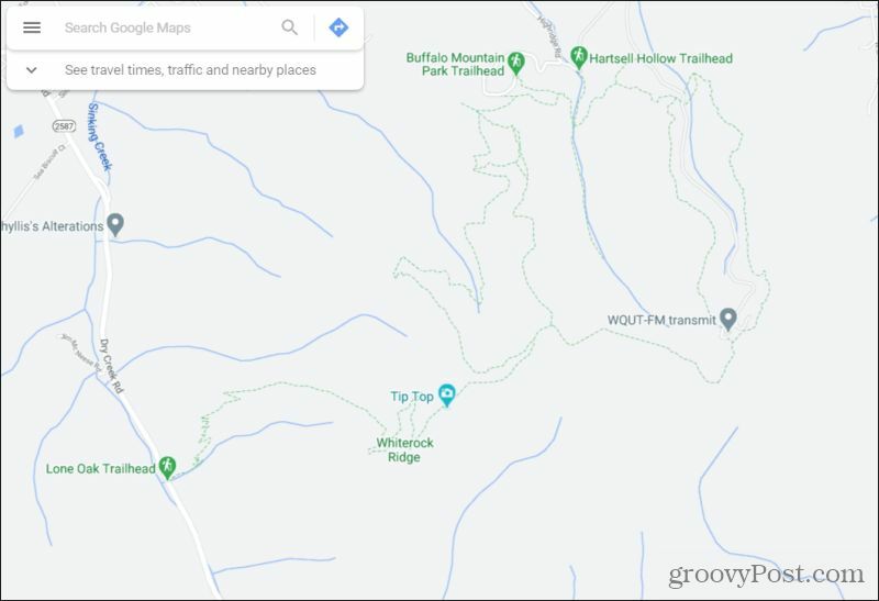 senderos en google maps