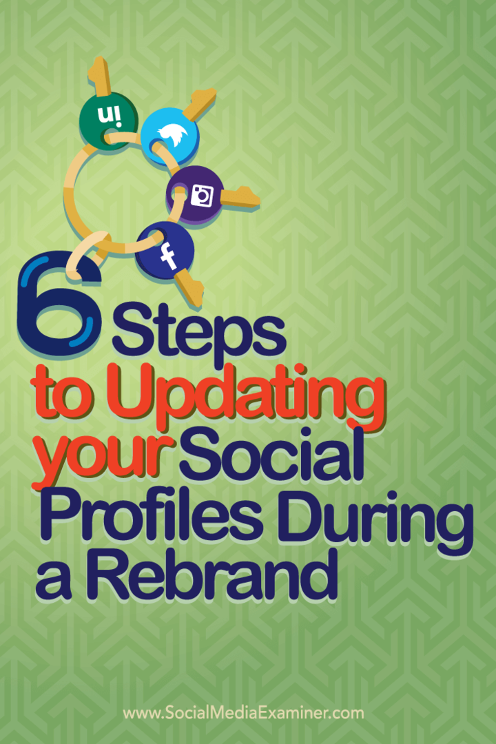 6 pasos para actualizar sus perfiles de redes sociales durante un cambio de marca: examinador de redes sociales