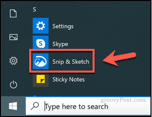 Lanzamiento de Snip and Sketch en Windows