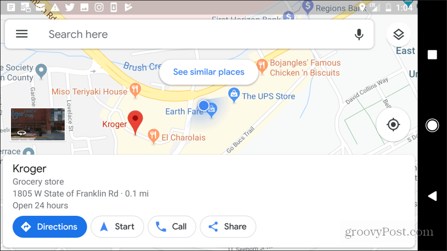 direcciones a pie de google maps