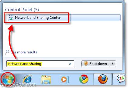 Centro de redes y recursos compartidos en Windows 7