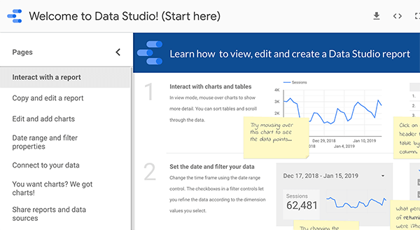 Cómo empezar en Google Data Studio, consejo 1