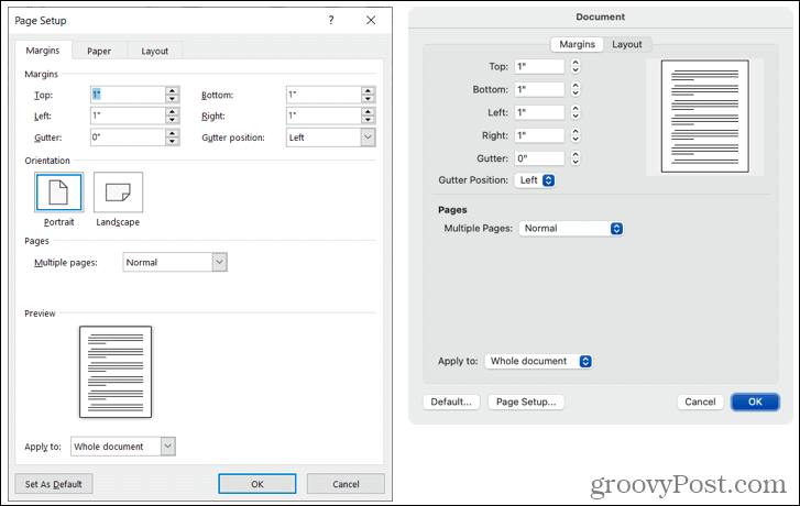 Márgenes personalizados en Word en Windows y Mac