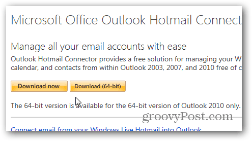 Outlook.com Outlook Hotmail Connector - Descargar