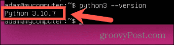 versión ubuntu python