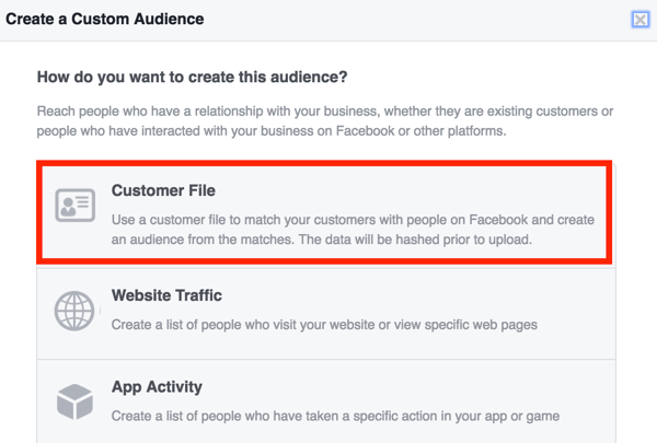 facebook crear audiencia personalizada