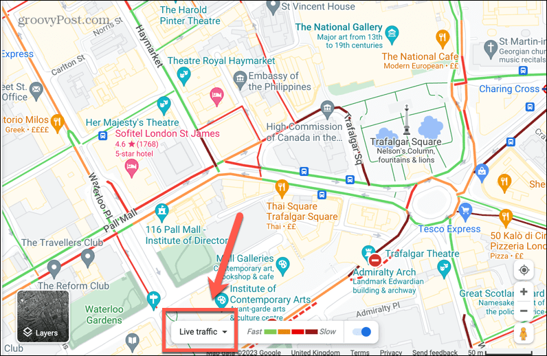google maps tráfico en vivo