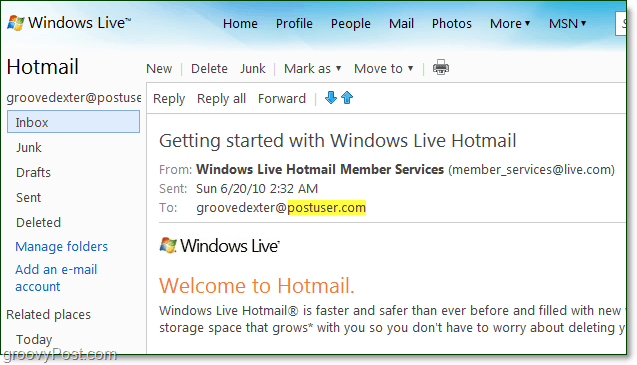 su correo electrónico en su dominio desde Windows Live