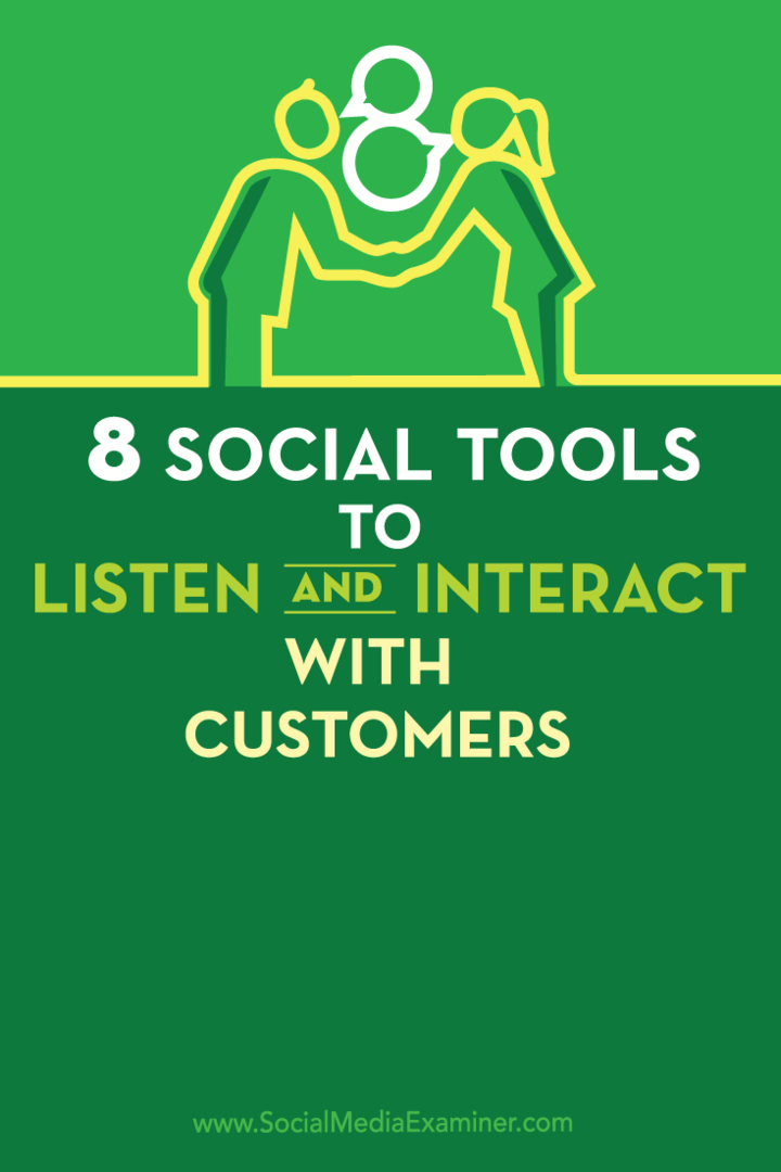 8 herramientas sociales para escuchar e interactuar con los clientes: examinador de redes sociales