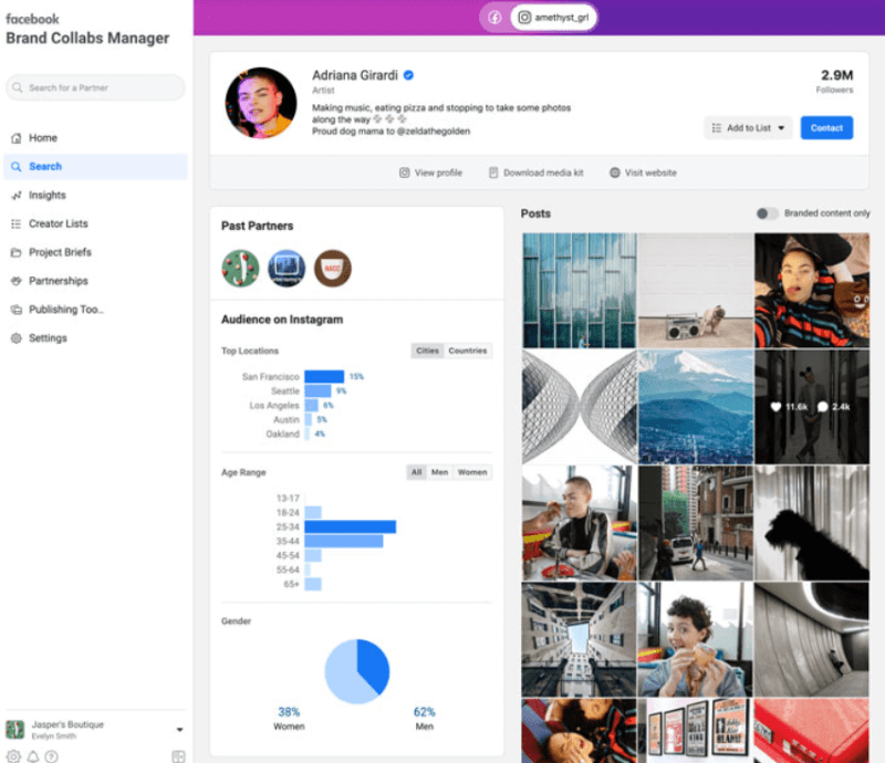Instagram Brand Collab Manager y Pinterest Trends Tool: Social Media Examiner