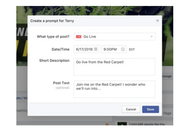 Facebook Mentions está agregando varias funciones nuevas de transmisión en vivo, como borradores y recordatorios de video en vivo, herramientas de moderación de comentarios, recorte de reproducción y otras herramientas de ajuste.