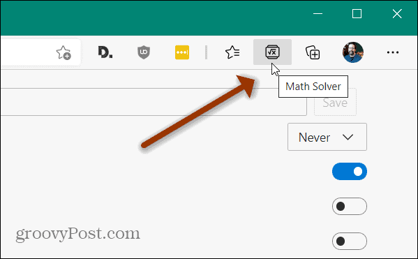 Botón Math Solver