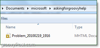 el archivo de pasos del problema de Windows 7 estará dentro del archivo zip