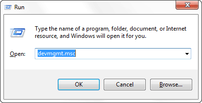 diálogo de ejecución de Windows